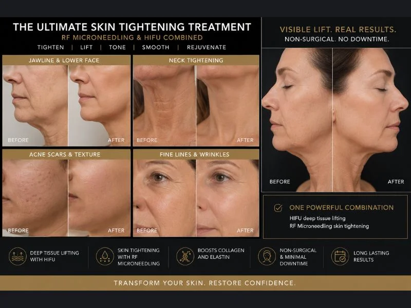 Results of combined treatment for the ultimate skin tightening treatment Wales